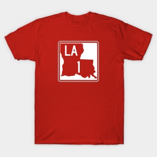 LA 1 - Red and Gray T-Shirt